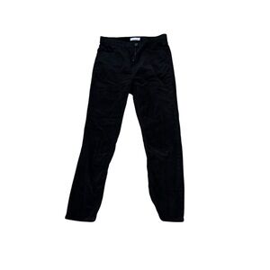 LOFT Women’s Velour Skinny Pants in Black size 8 length 29